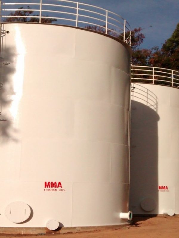 reservatorio fundo apoiado